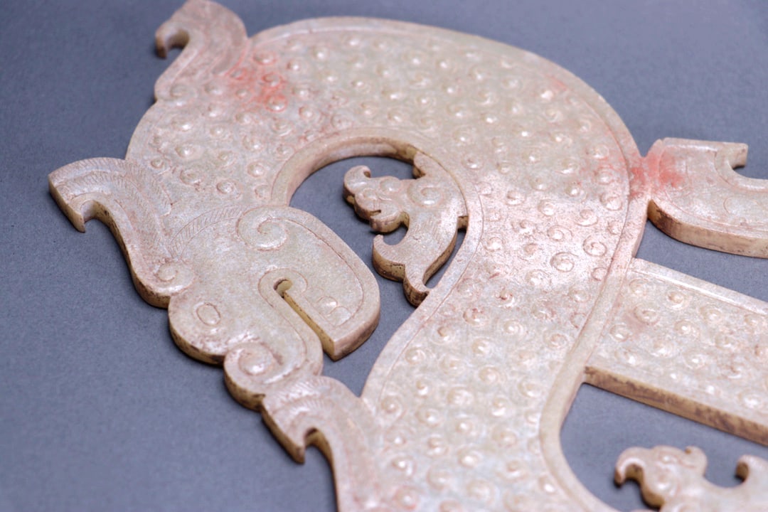 A JADE GRAIN PATTERN S-SHAPED DRAGON - 2