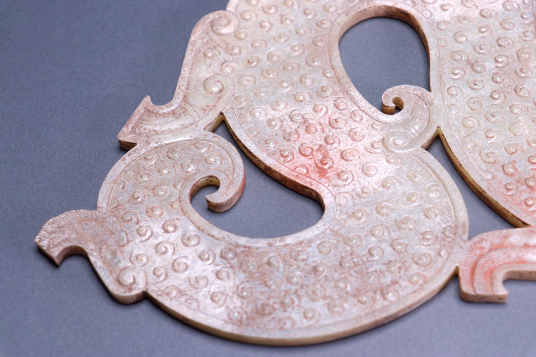 A JADE GRAIN PATTERN S-SHAPED DRAGON - 6