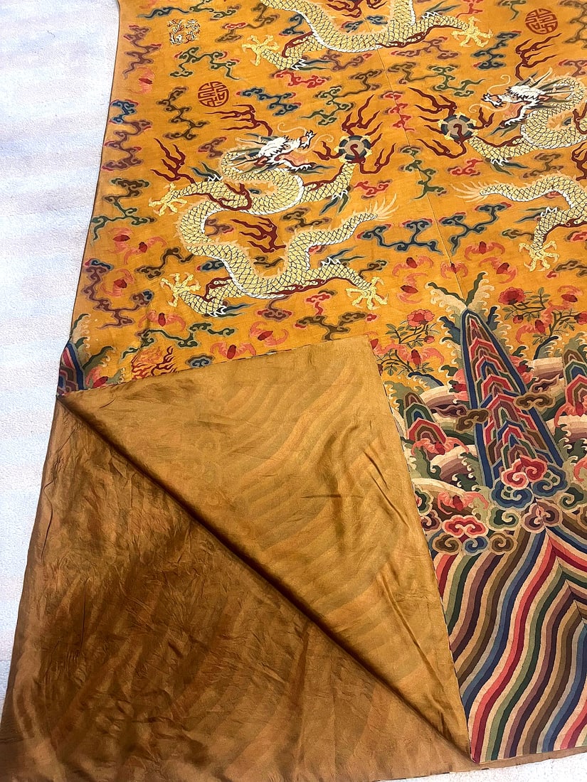 A GOLDEN THREAD FIVE-CLAWED DRAGON ROBE - 6
