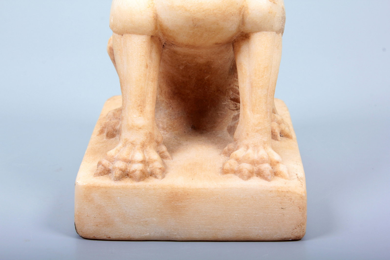 A WHITE MARBLE LION - 5