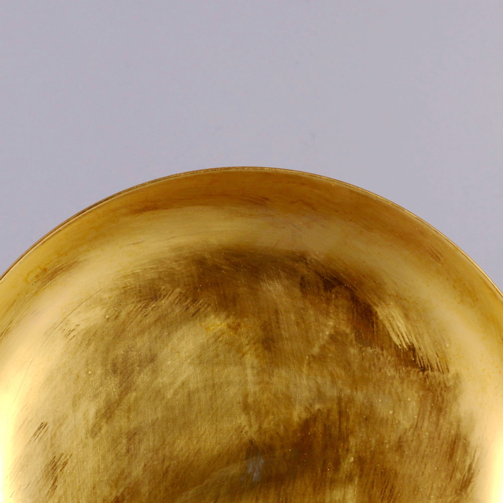 A GOLD GLAZED APPRECIATION DISH - 2