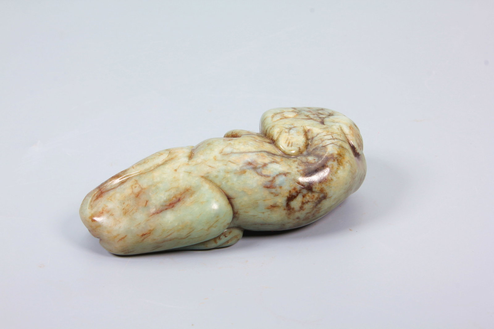 A HETIAN JADE TIGER ORNAMENT - 4