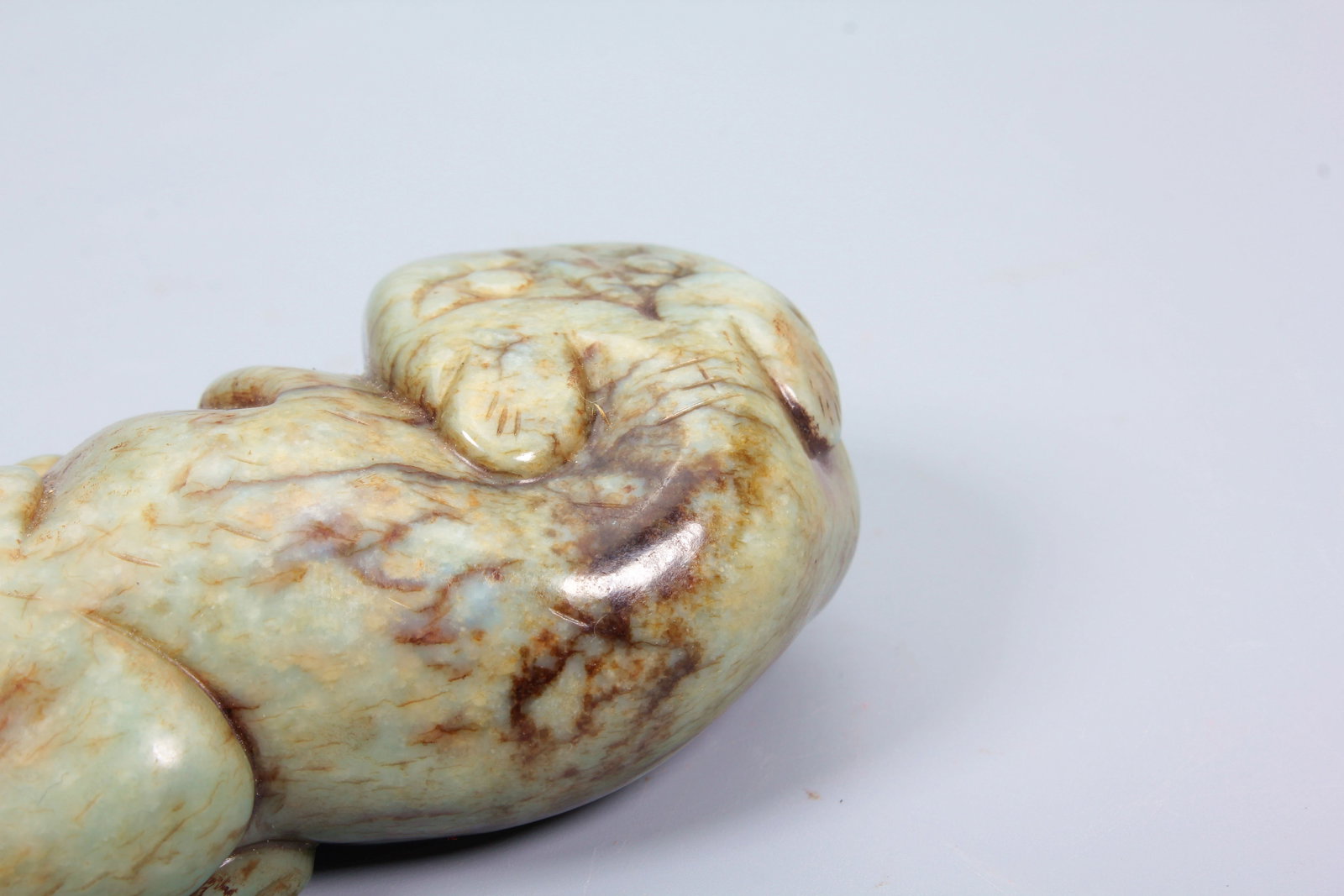 A HETIAN JADE TIGER ORNAMENT - 5