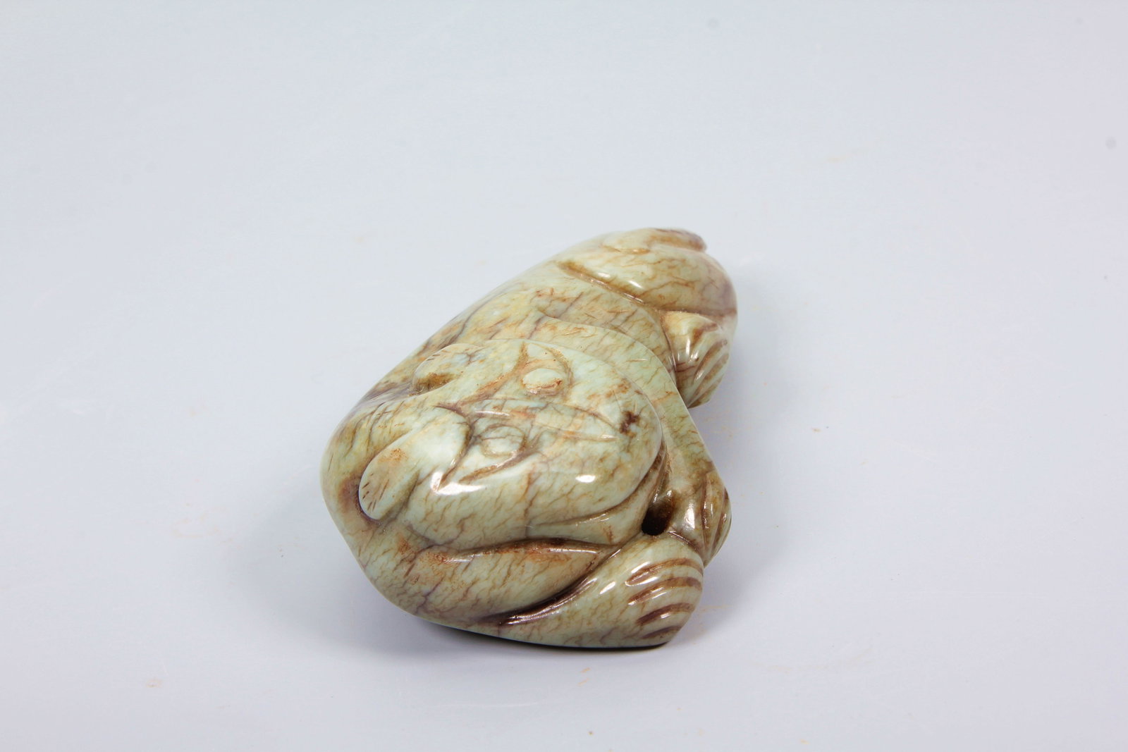 A HETIAN JADE TIGER ORNAMENT - 7