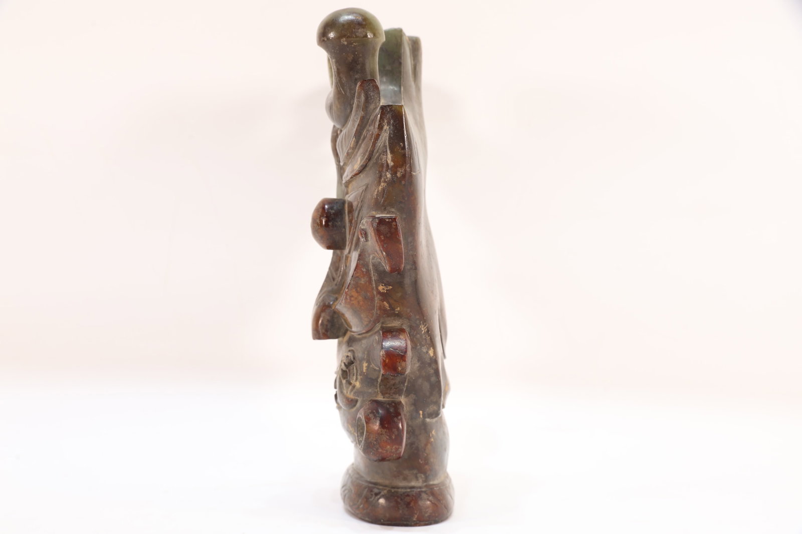 A Jade Carved Beast Face Pattern Figure - 5