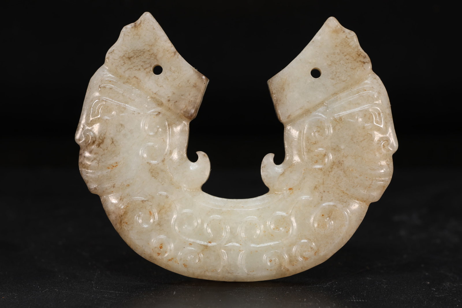 Jade Carved Character Face Pattern Huang (1 of 7)