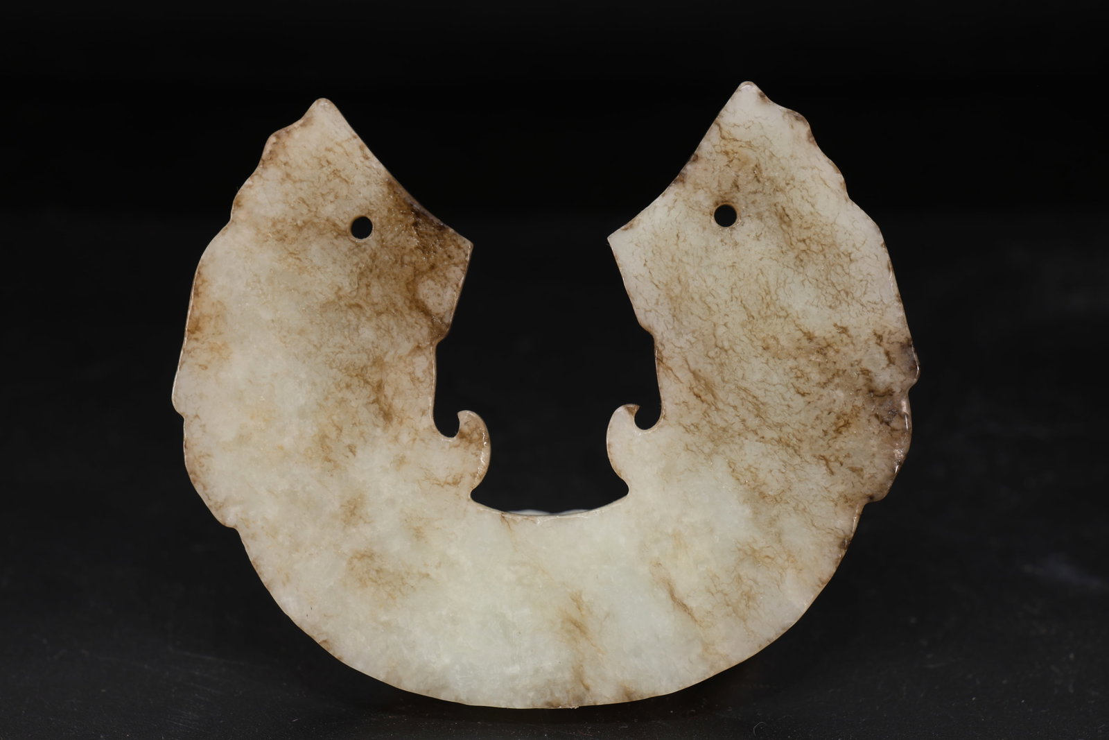 Jade Carved Character Face Pattern Huang - 5