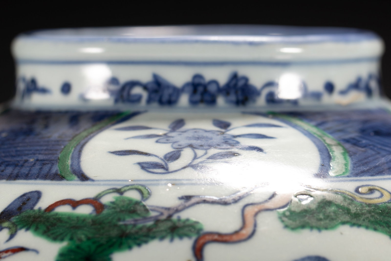 A Chinese Wucai Figural Jar - 2
