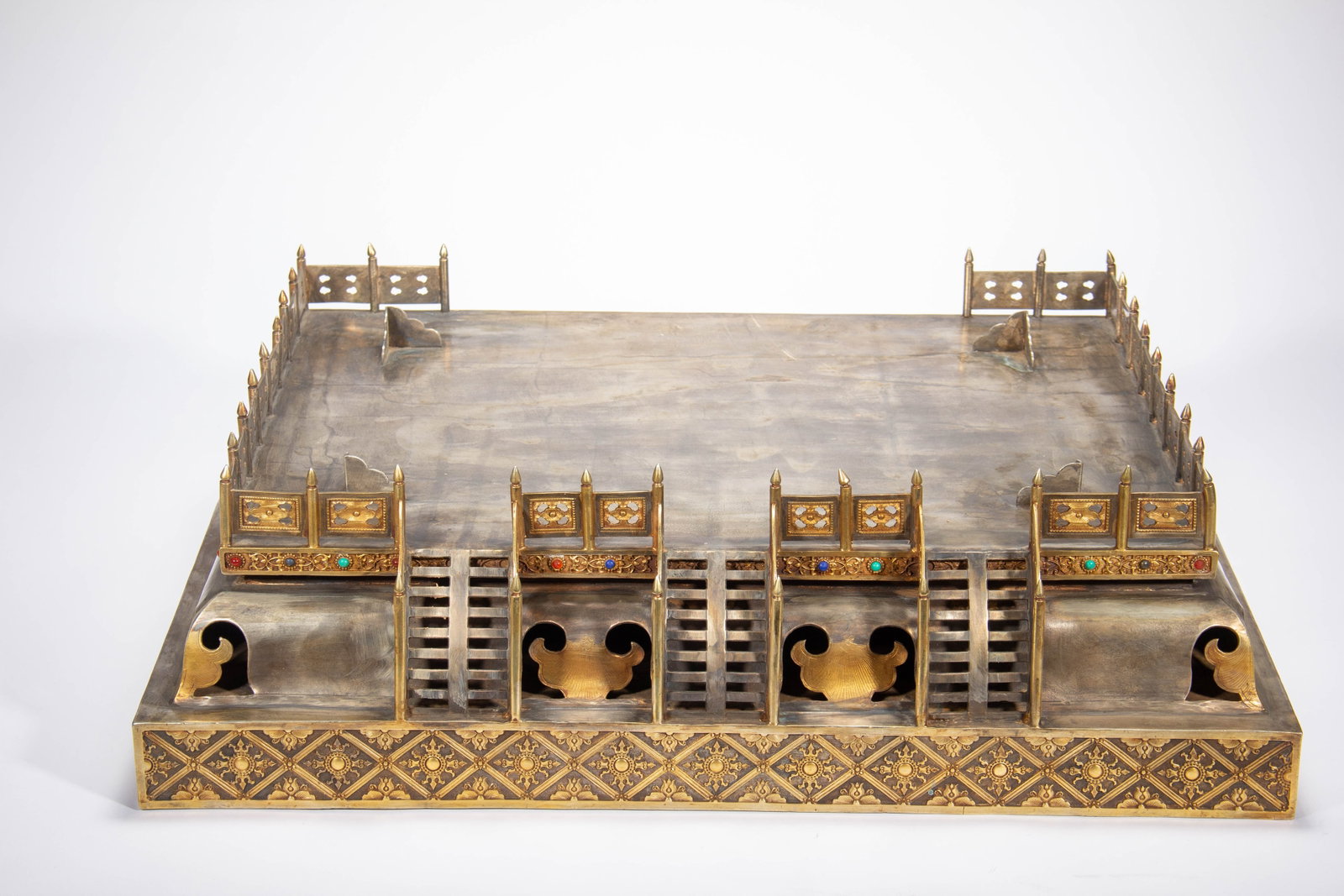 Chinese Gilt Silver Buddhist Shrine - 11