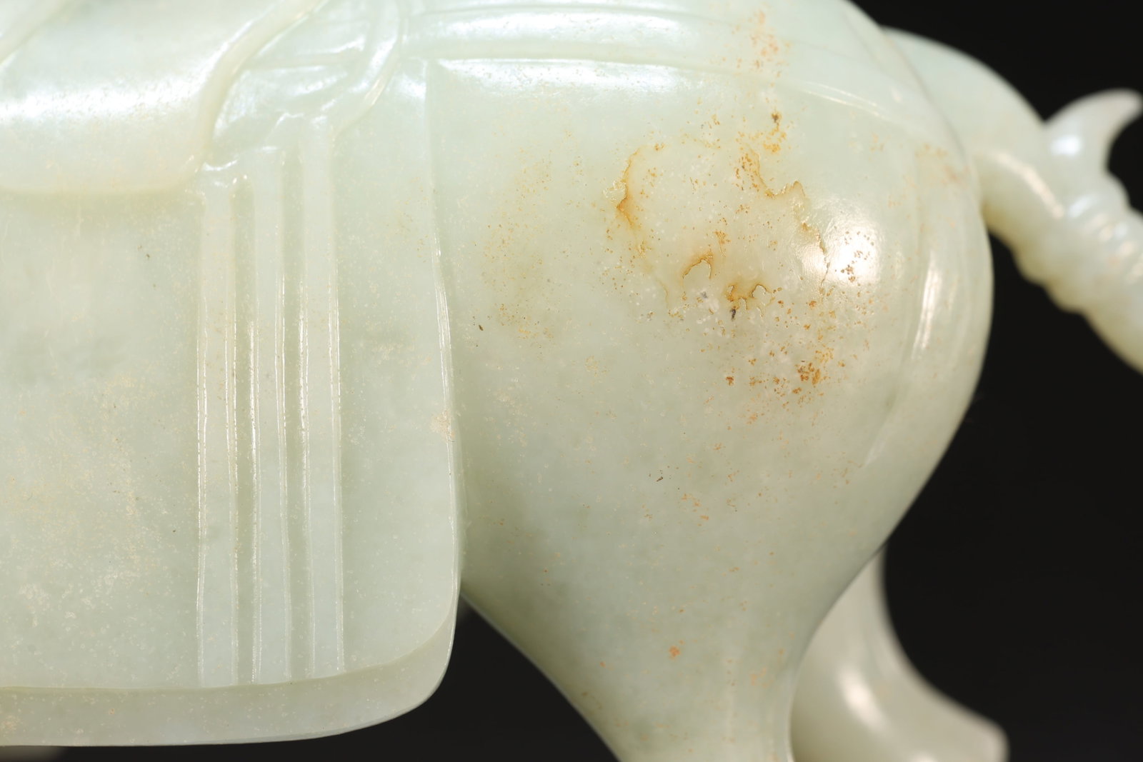 A Jade Carved Horse Shape Figure - 11