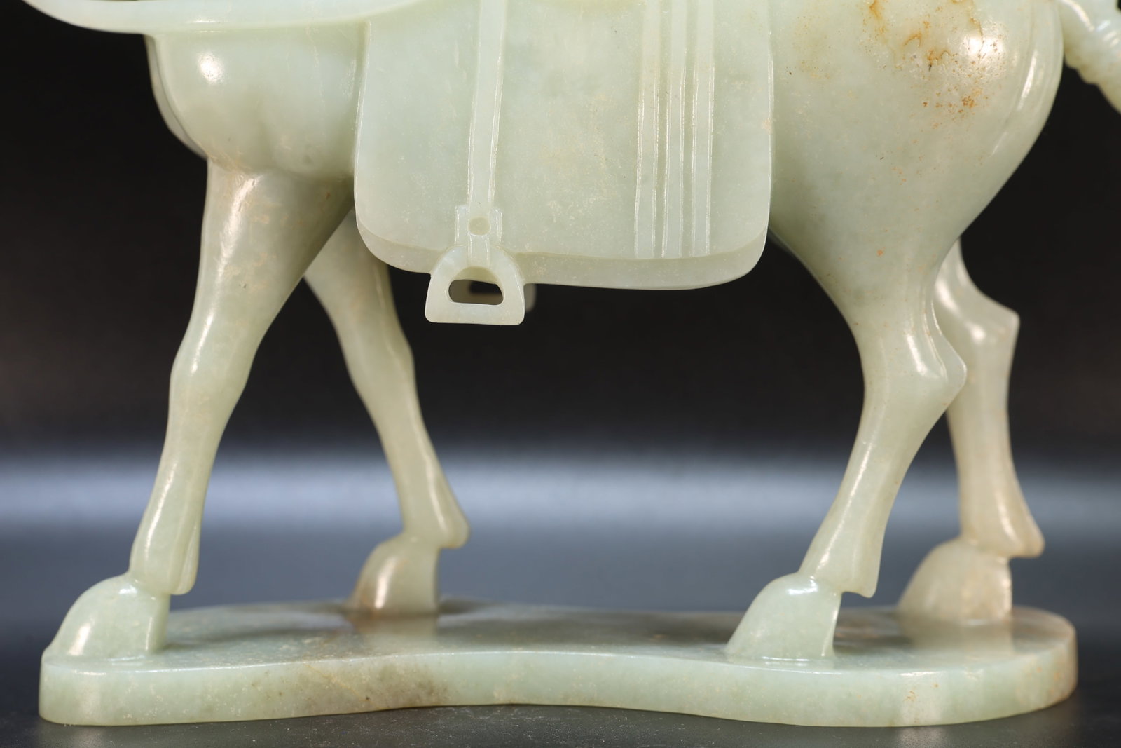 A Jade Carved Horse Shape Figure - 12
