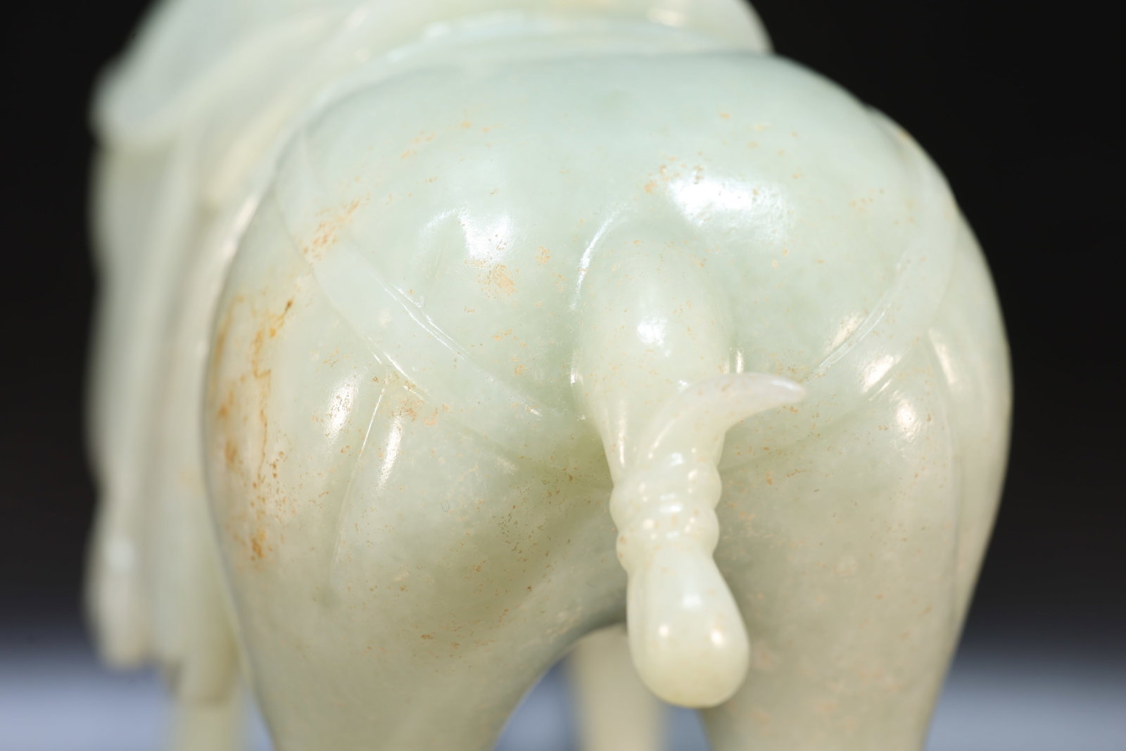A Jade Carved Horse Shape Figure - 14