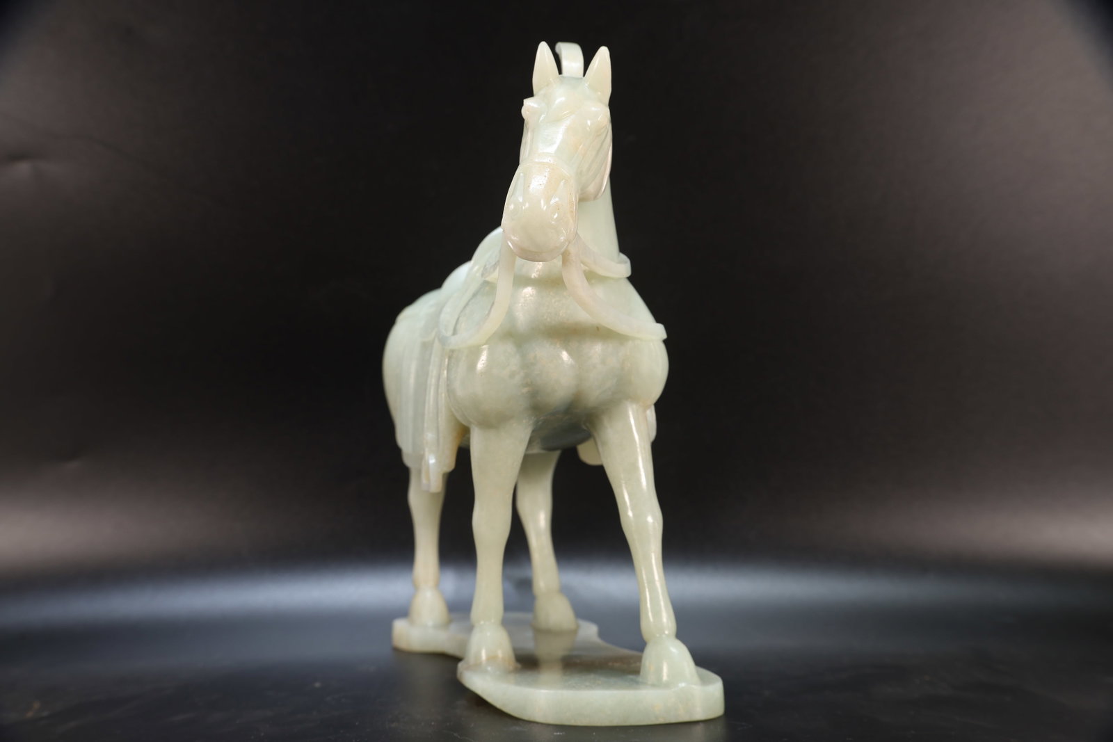 A Jade Carved Horse Shape Figure - 6