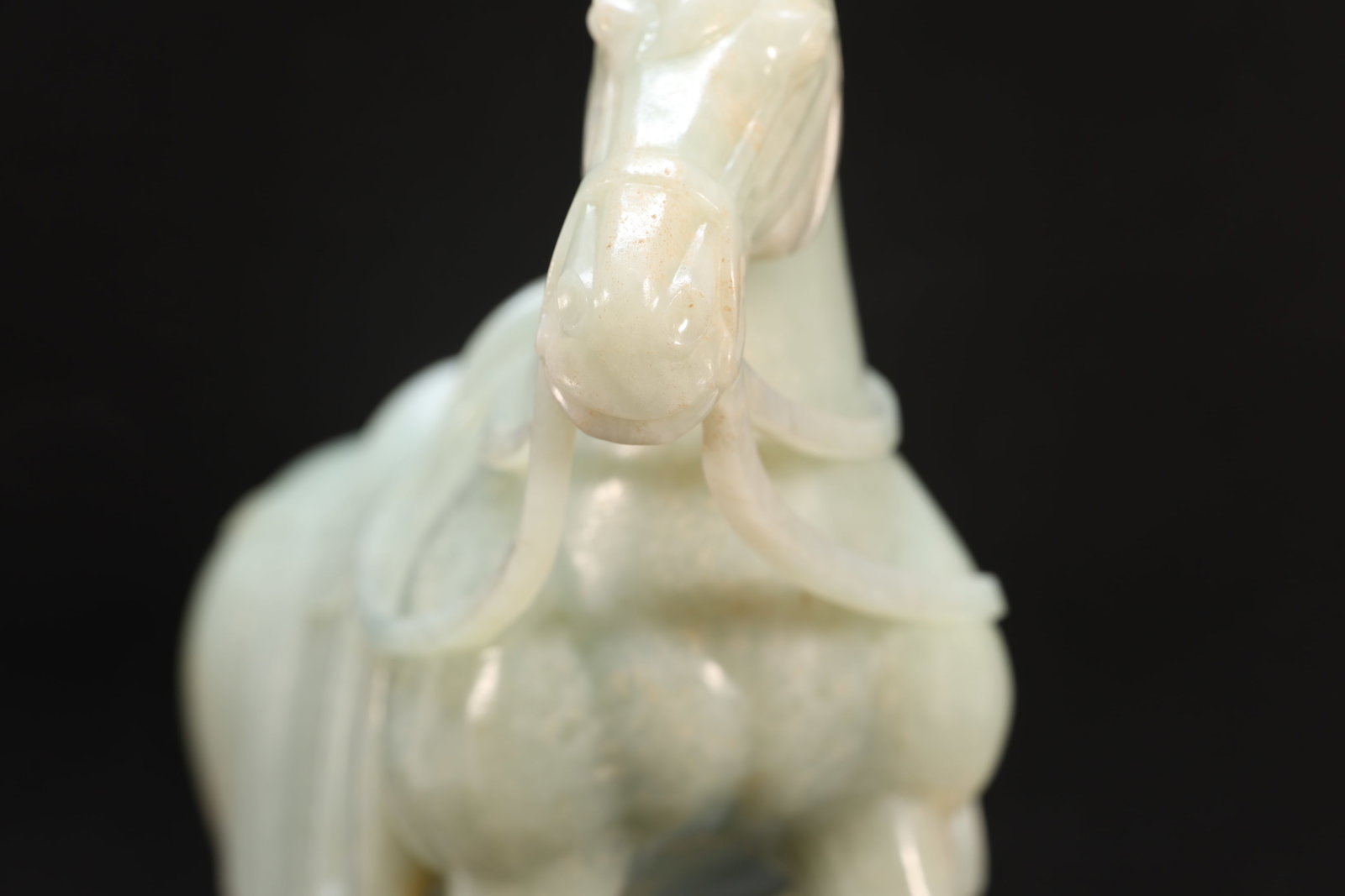 A Jade Carved Horse Shape Figure - 7