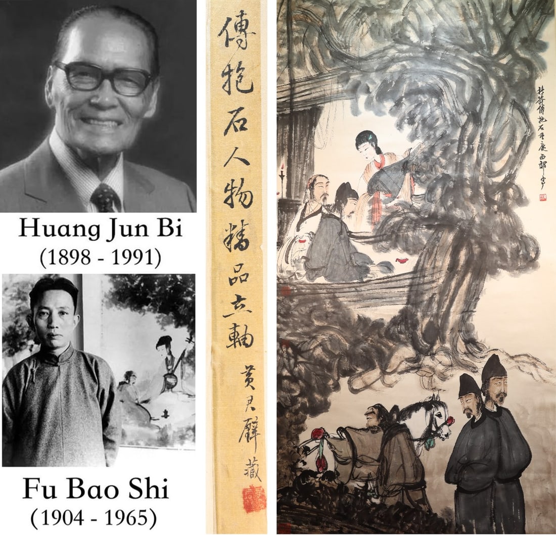 Chinese Drawing Character Story Painting,Fu Baoshi Mark (1 of 10)