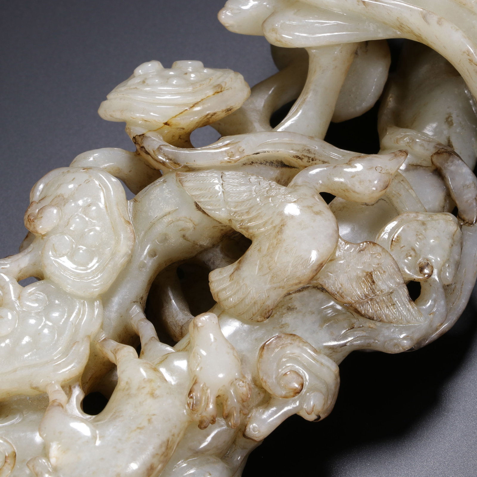 A Chinese Hetian White Jade Ruyi Scepter - 2