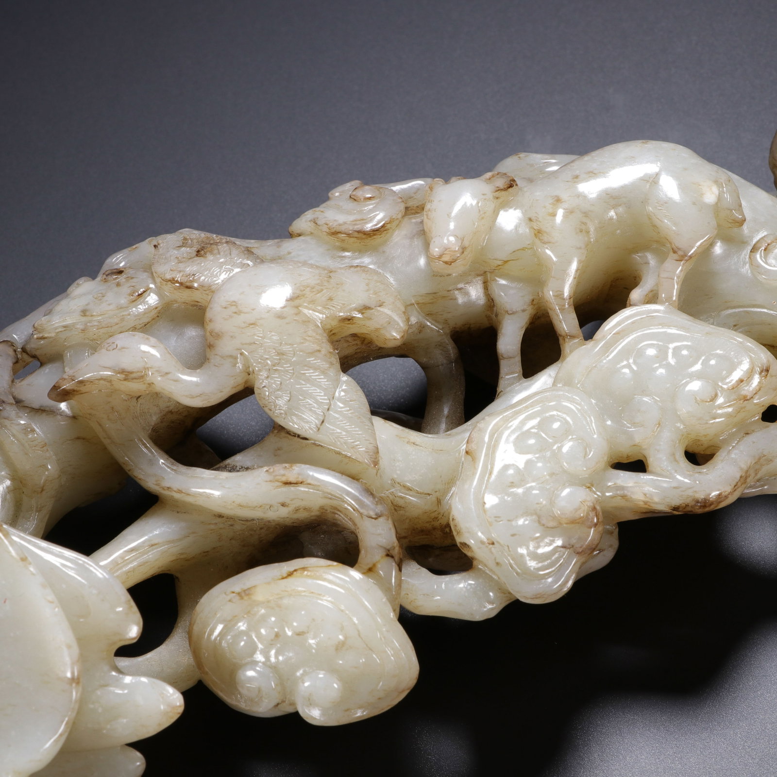 A Chinese Hetian White Jade Ruyi Scepter - 6