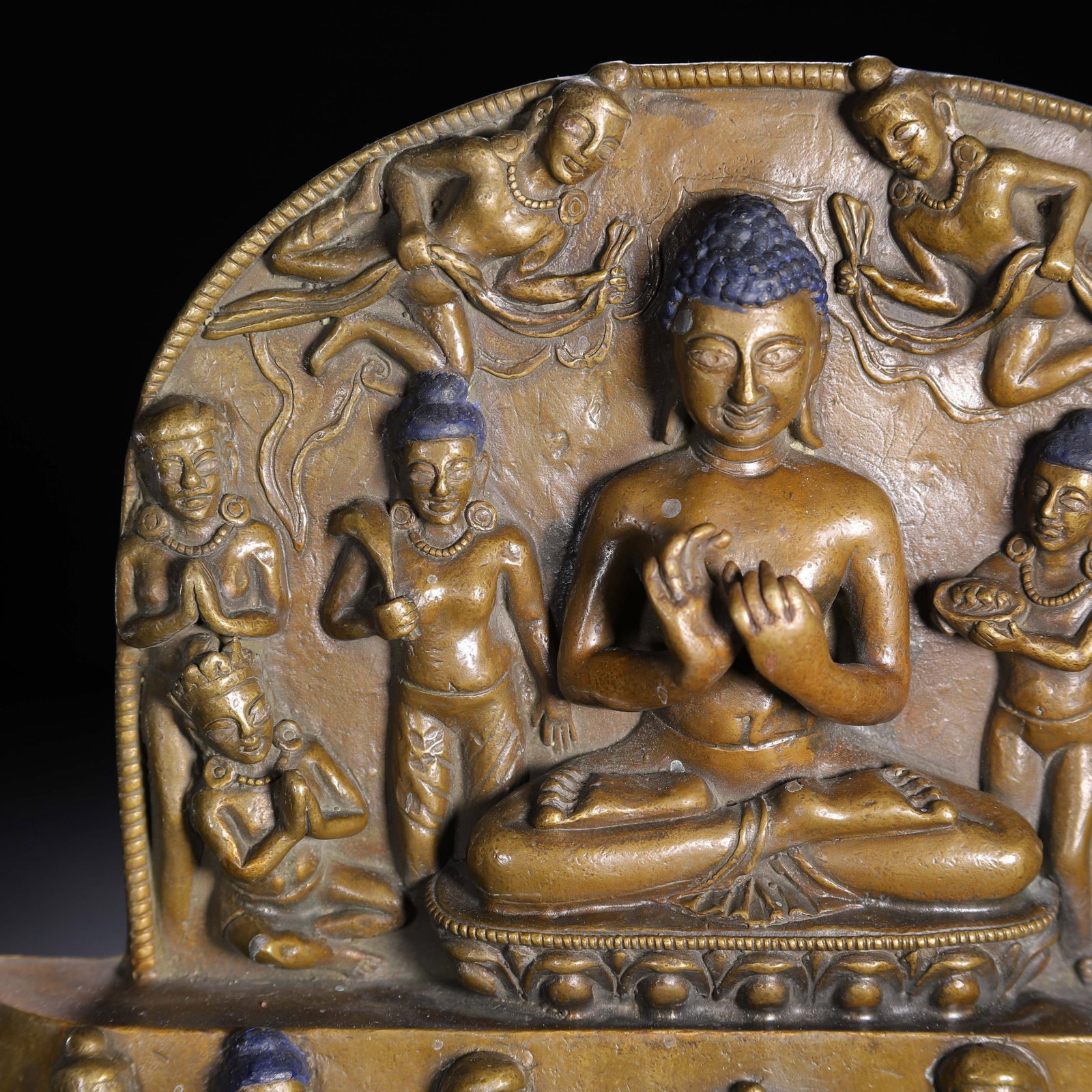 A Chinese Alloy Copper Buddhist Plaque - 2