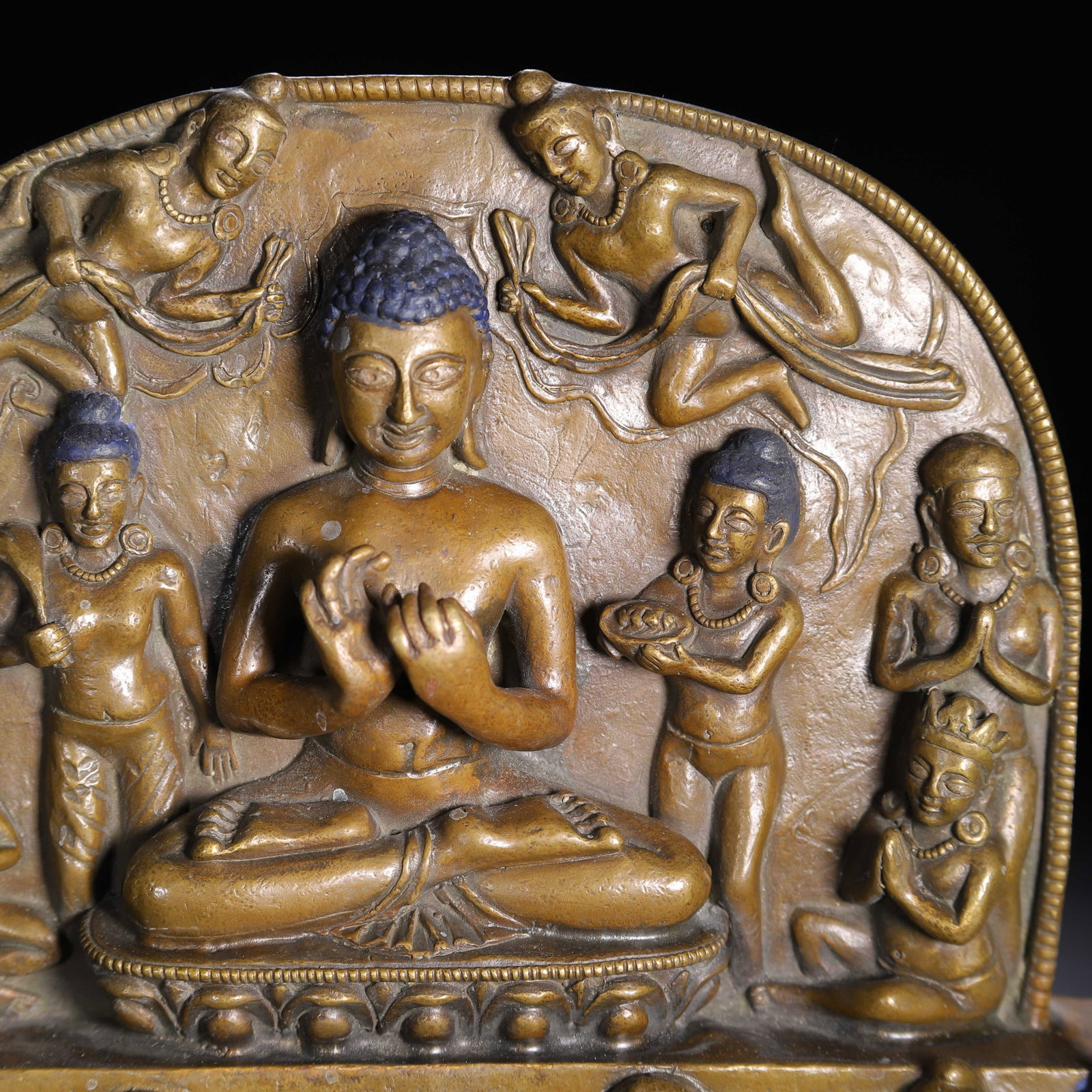 A Chinese Alloy Copper Buddhist Plaque - 3
