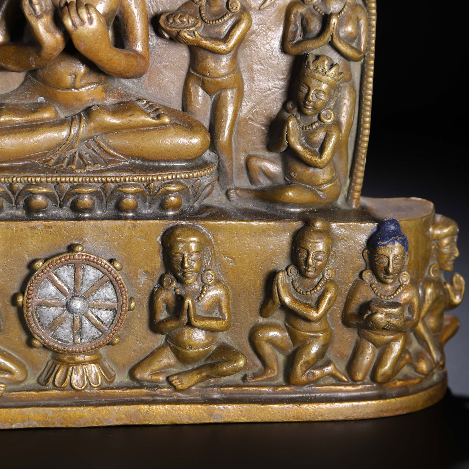 A Chinese Alloy Copper Buddhist Plaque - 5