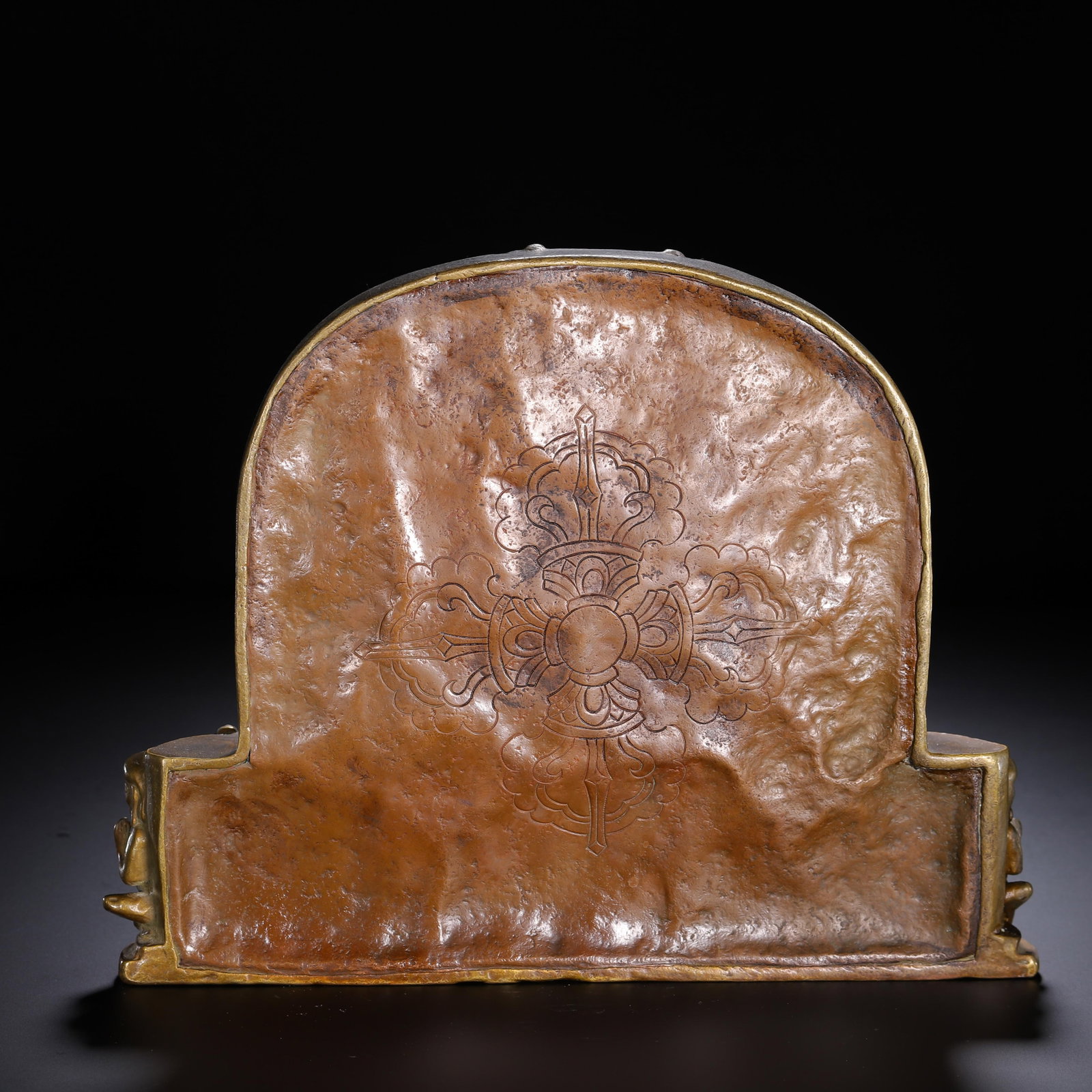 A Chinese Alloy Copper Buddhist Plaque - 8