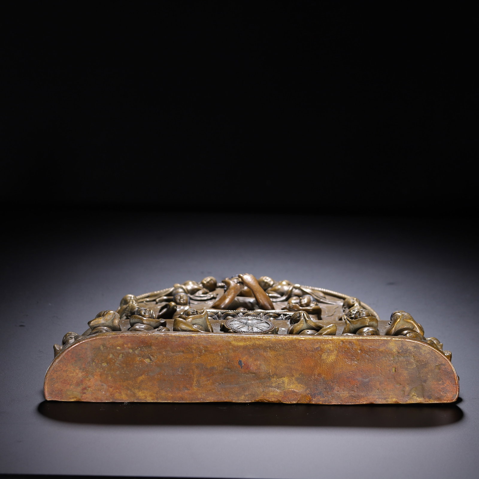 A Chinese Alloy Copper Buddhist Plaque - 9