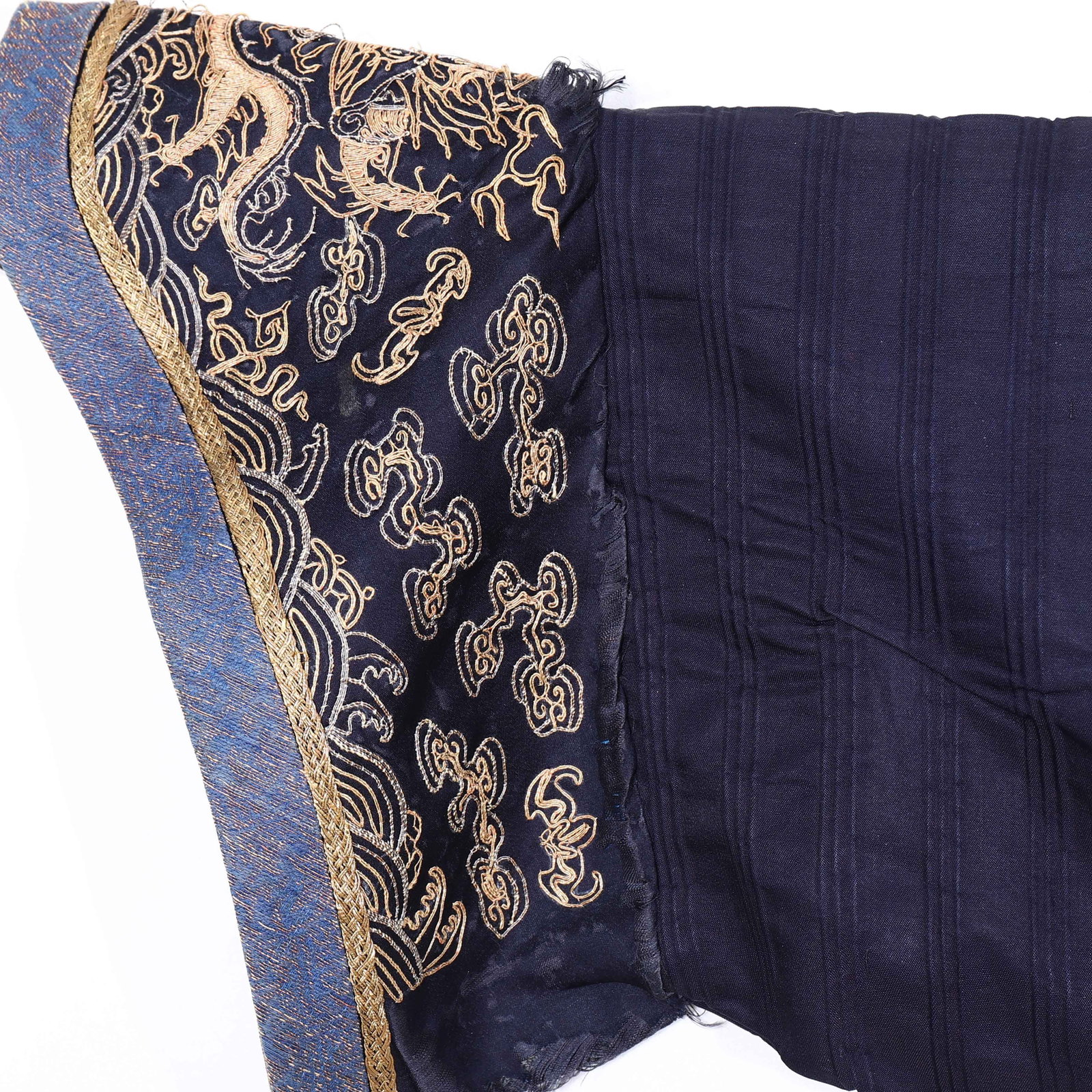 Chinese Blue Ground Dragon Robe - 6