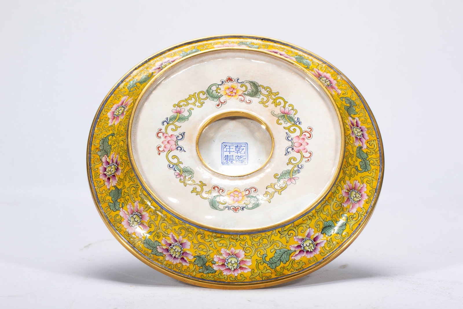 Chinese Painted Enamel Candlestick - 7