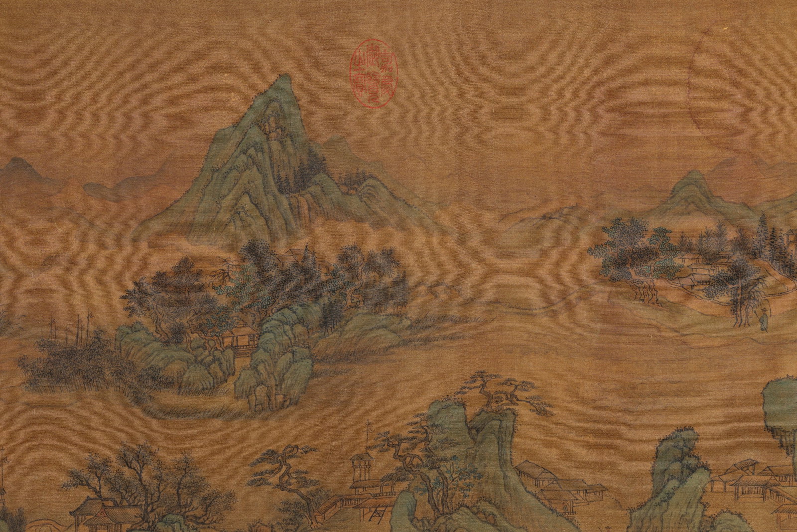 Chinese Drawing Landscape Hand Scroll,Wang Hui Mark - 5