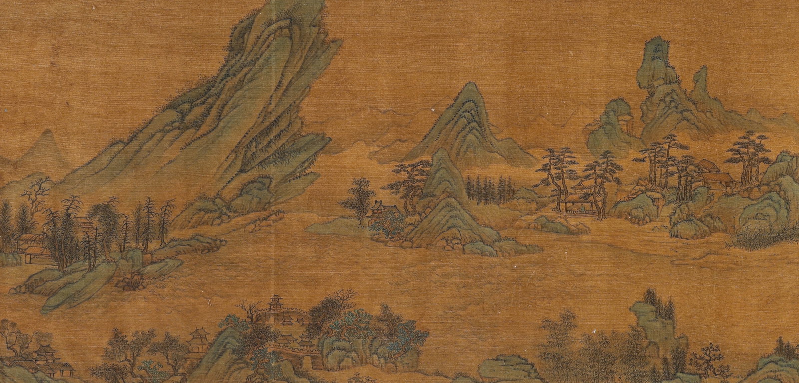 Chinese Drawing Landscape Hand Scroll,Wang Hui Mark - 6