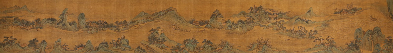 Chinese Drawing Landscape Hand Scroll,Wang Hui Mark - 7
