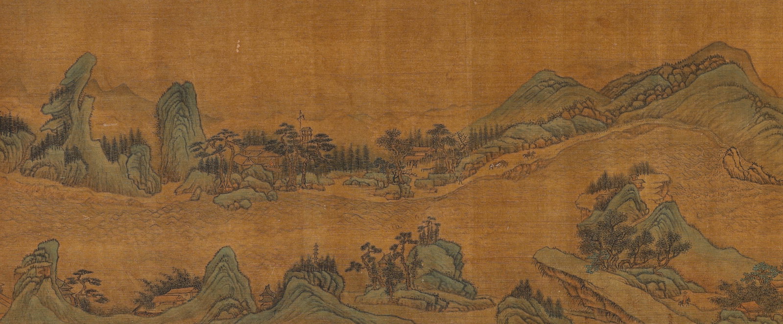 Chinese Drawing Landscape Hand Scroll,Wang Hui Mark - 9
