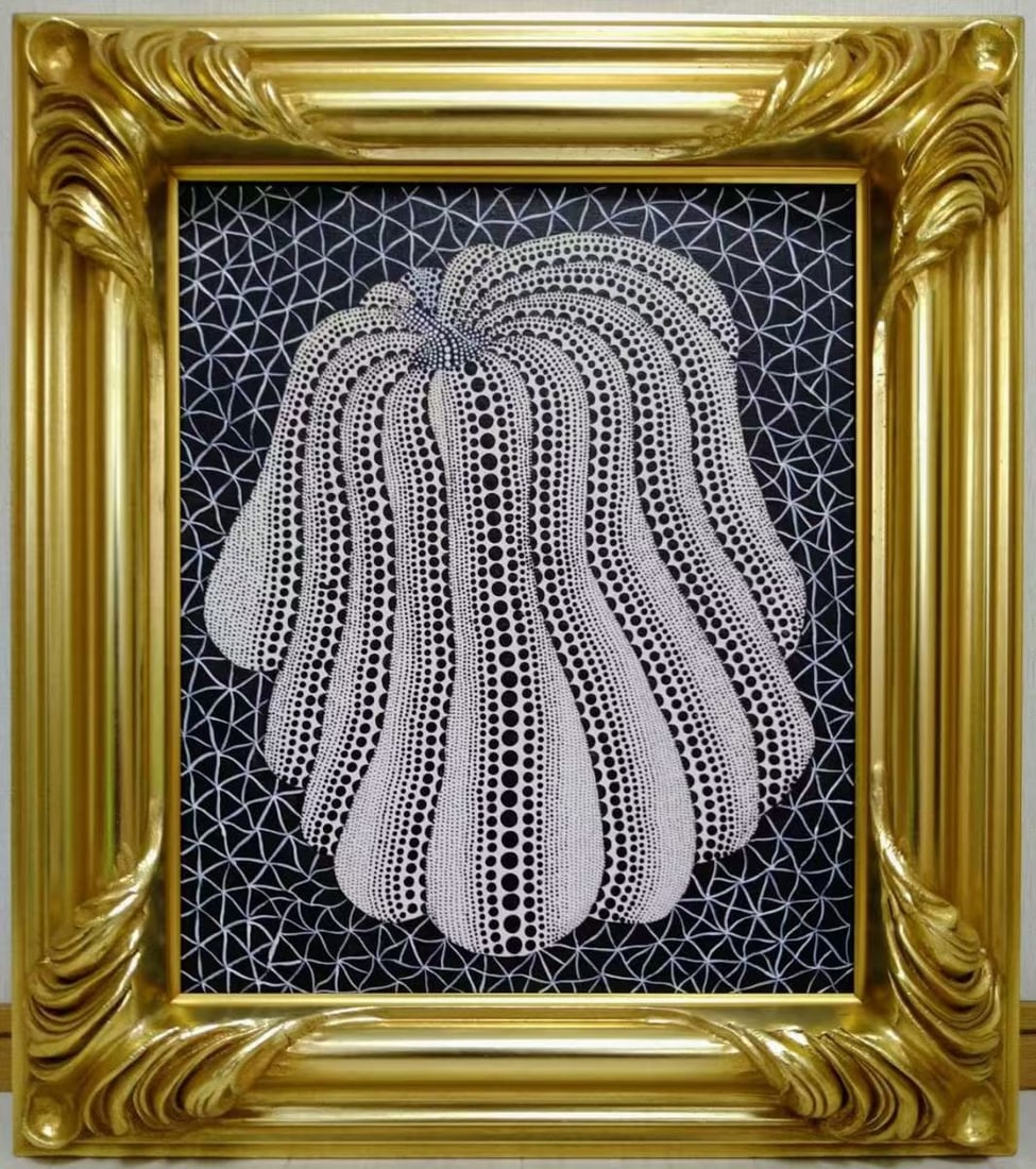 Drawing Pumpkin Oil Painting,Yayoi Kusama Mark (1 of 9)