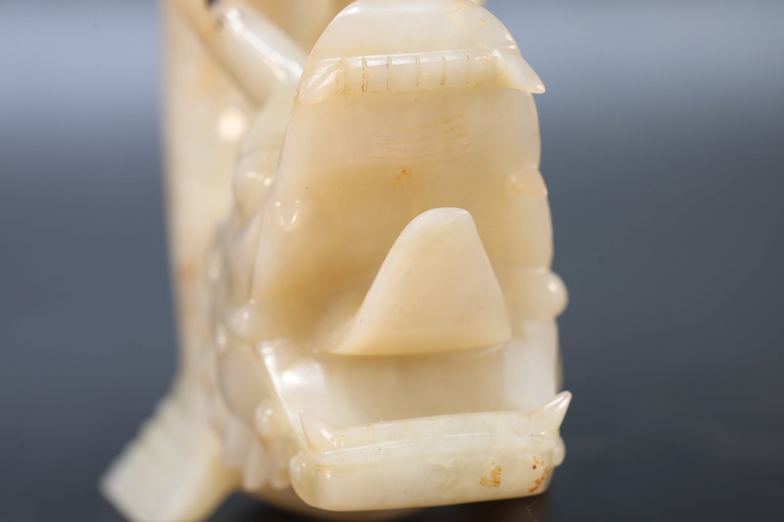 A Jade Carved Dragon Shape Ornament - 7