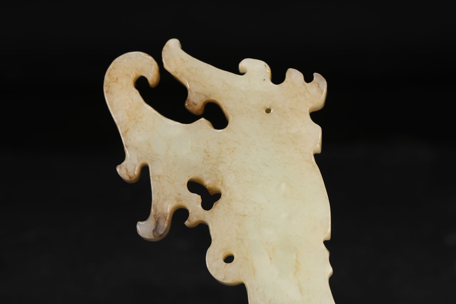 Jade Carved Beast Face Pattern Bi - 5
