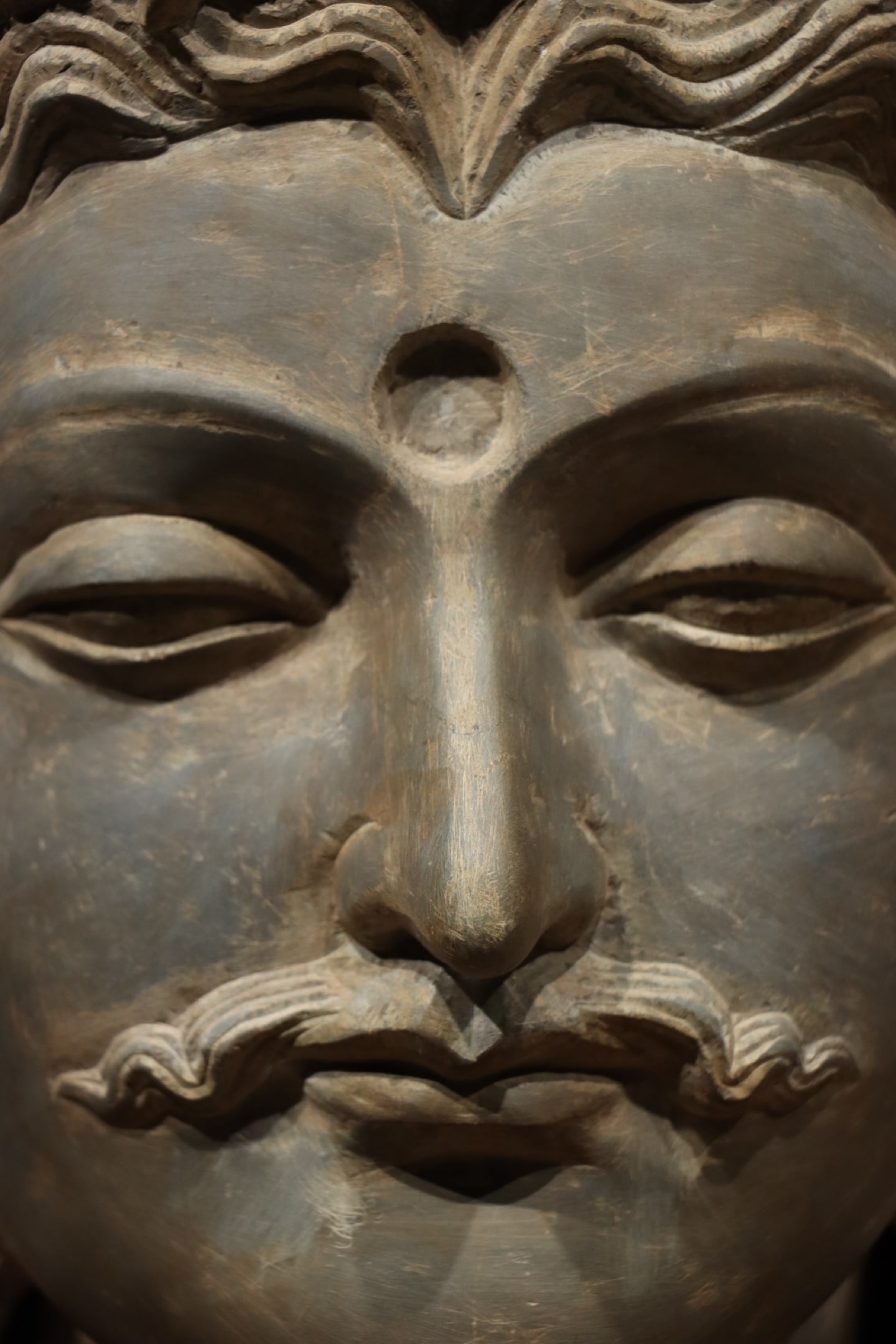 Stone Gandhara Head Figure - 5