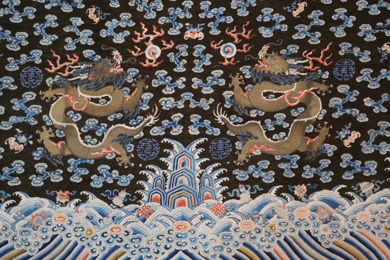 Silk Embroidery Cloud and Dragon Pattern Dragon Robe - 2