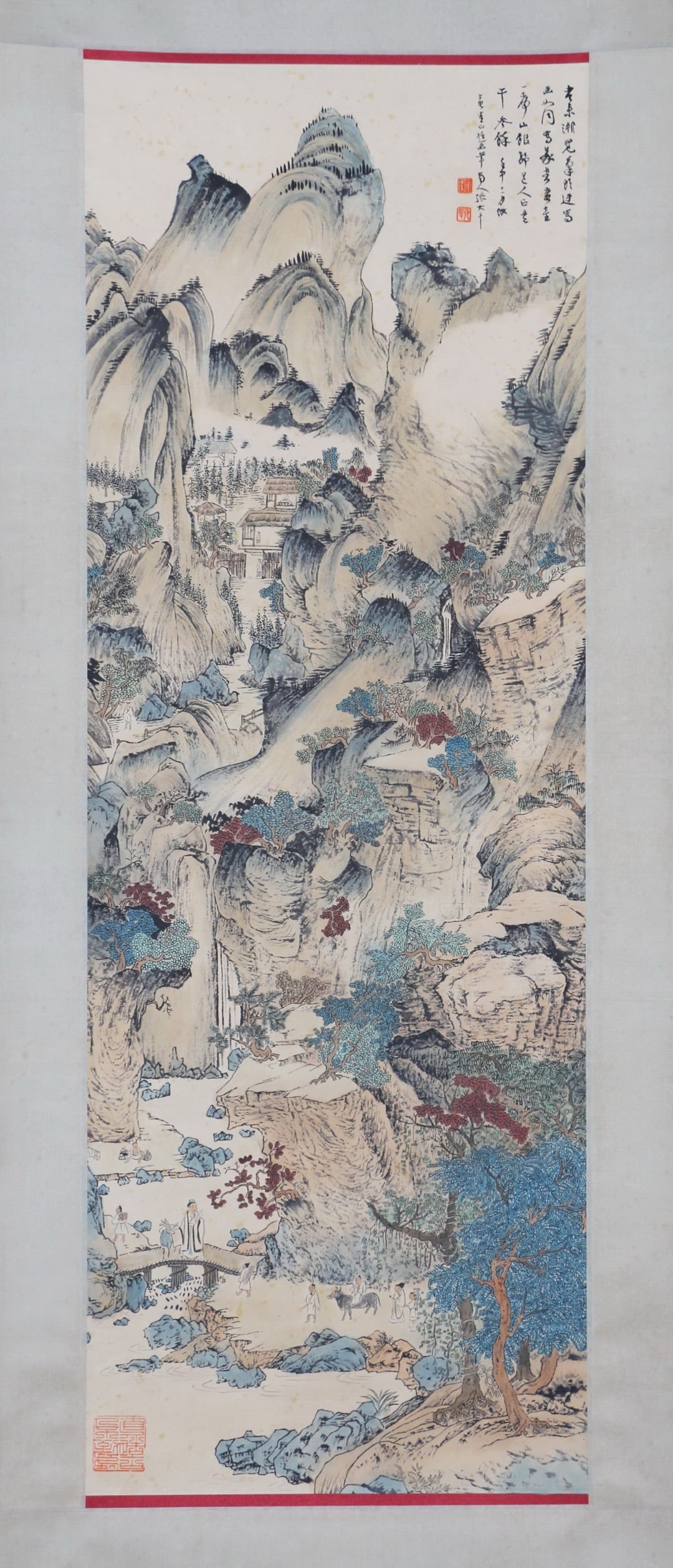Chinese Drawing Landscape Painting,Zhang Daqian Mark (1 of 9)