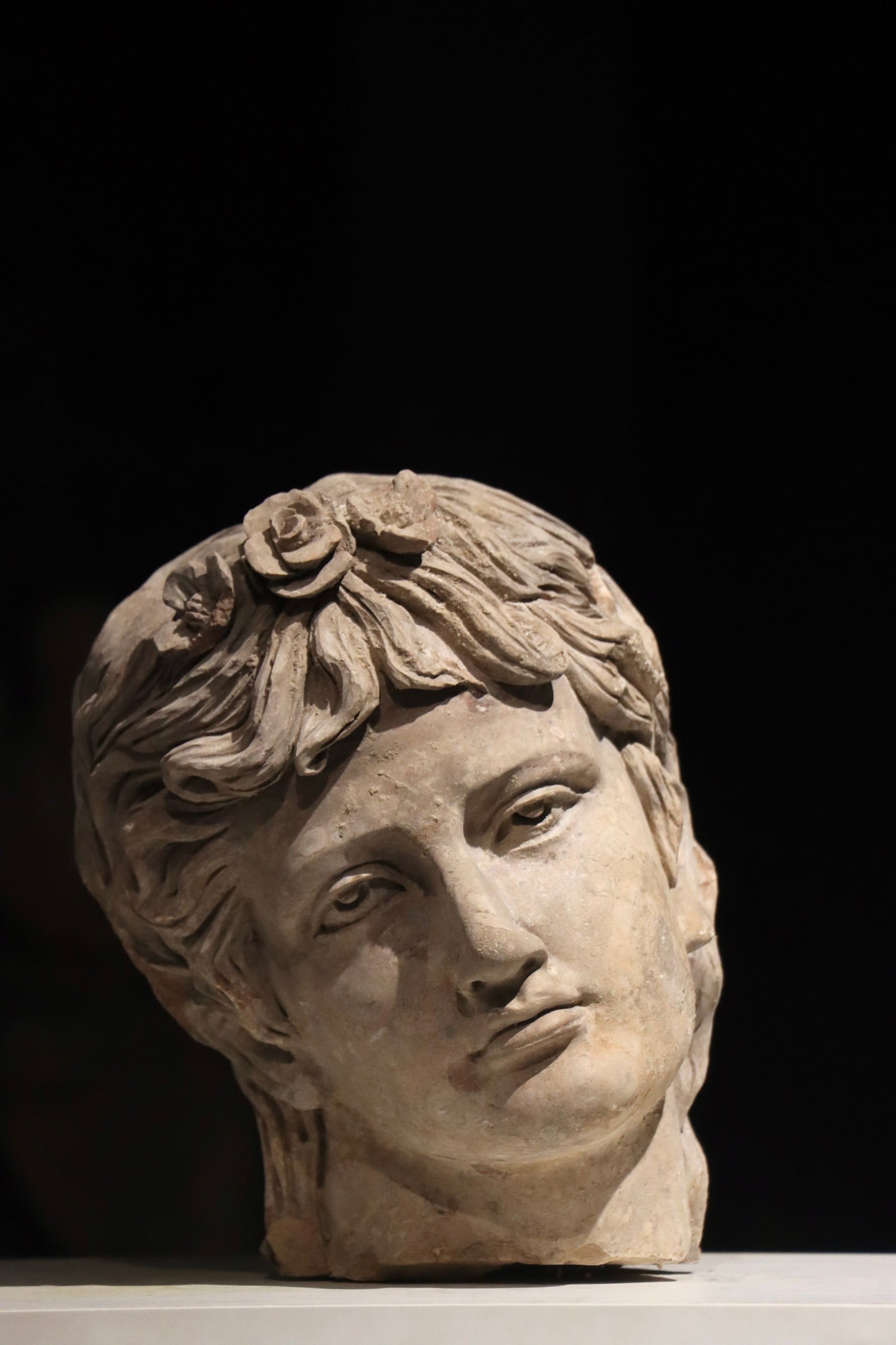 Stone Character Head Figure - 2