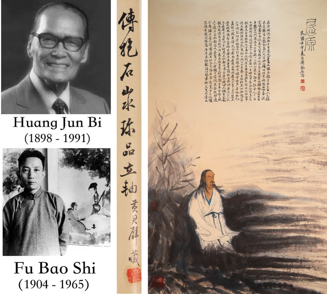 Chinese Drawing Character Painting,Fu Baoshi Mark (1 of 10)