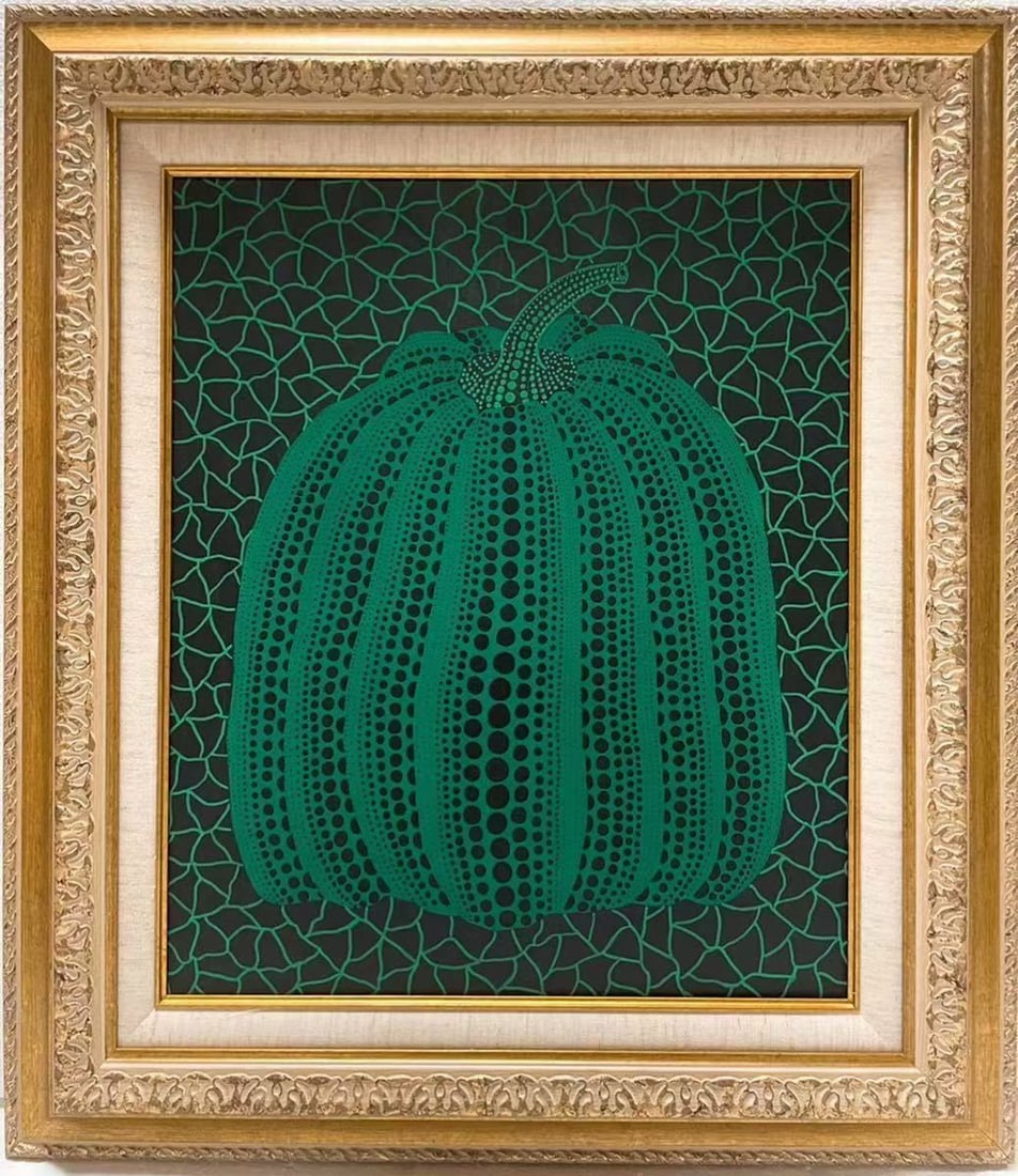 Drawing Pumpkin Oil Painting,Yayoi Kusama Mark: Drawing Pumpkin Oil Painting,Yayoi Kusama Mark (52 x 59cm)