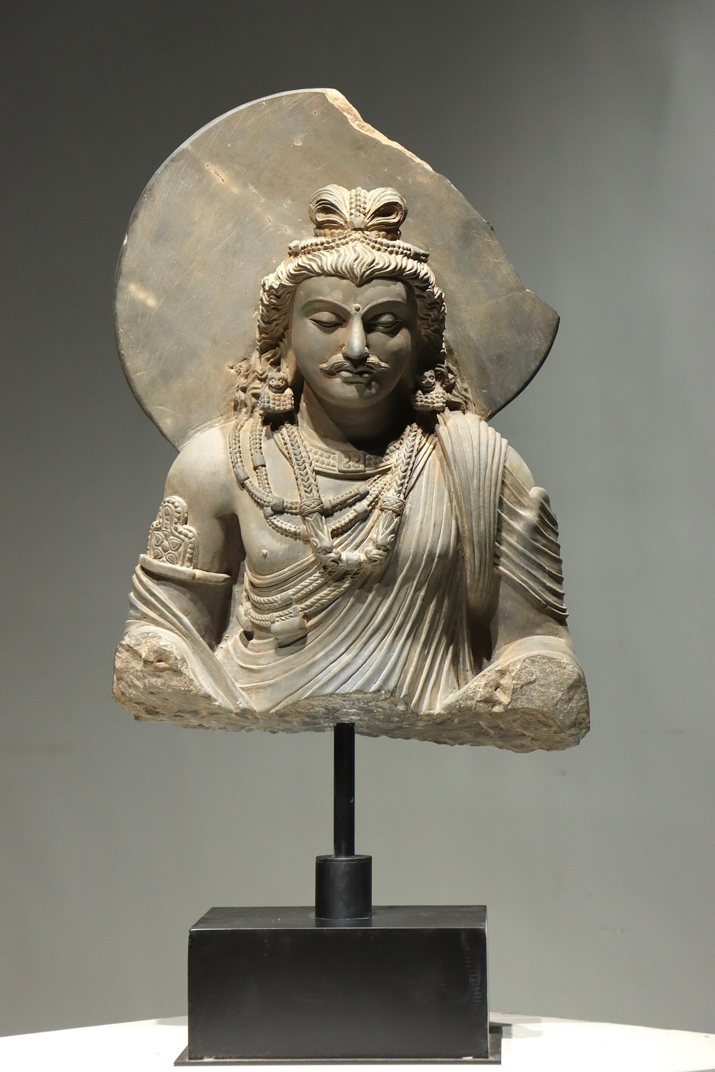 Stone Gandhara Figure: Stone Gandhara Figure (80 x 55cm)