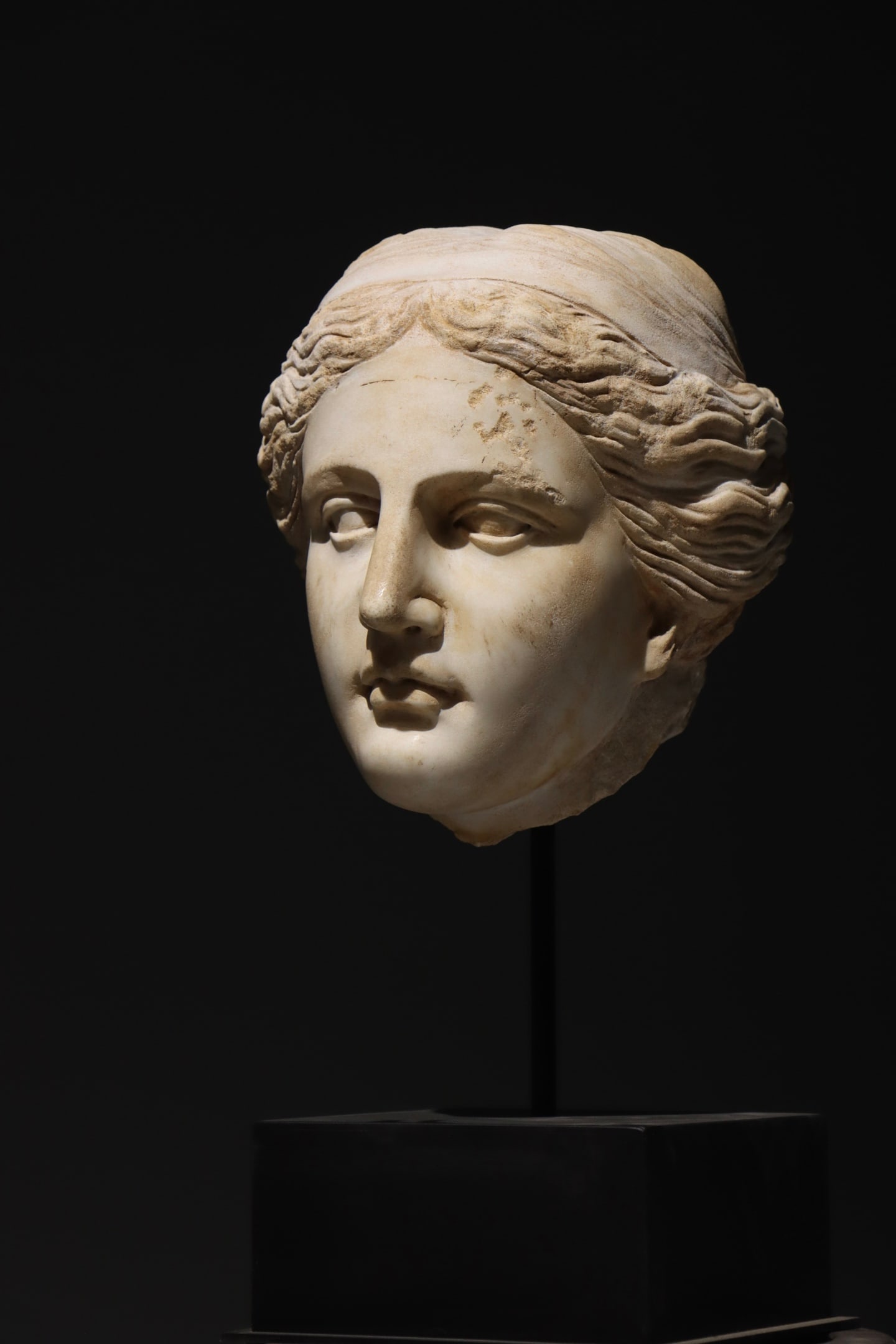 Stone Character Head Figure - 2