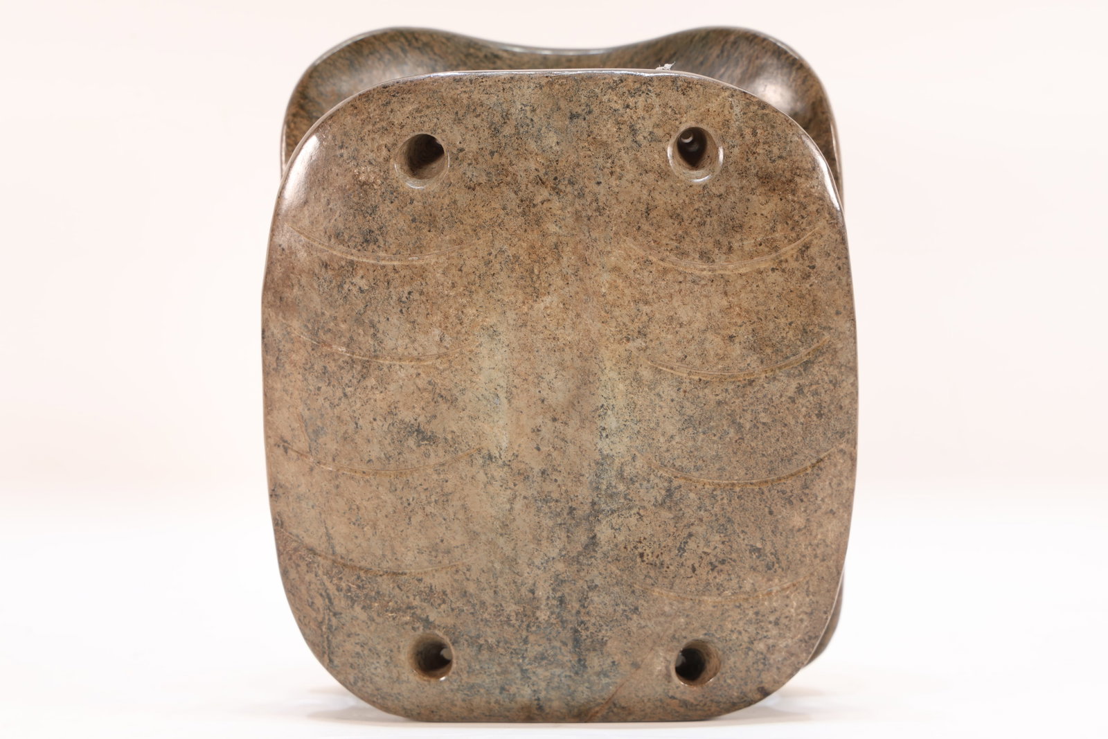 A Jade Carved Beast Face Pattern Turtle Shell - 7