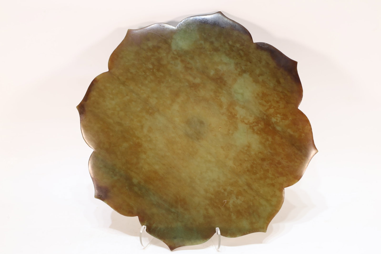 A Jade Carved Flower and Phoenix Pattern Mirror - 7