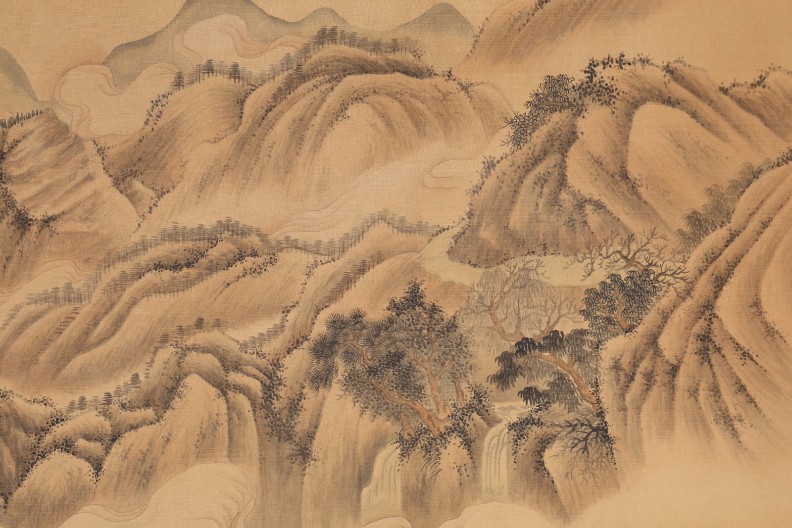 Chinese Drawing Landscape Hand Scroll,Wang Hui Mark - 5