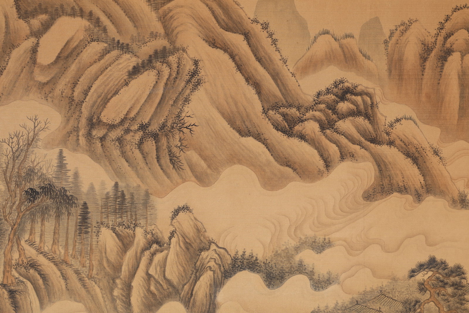 Chinese Drawing Landscape Hand Scroll,Wang Hui Mark - 7