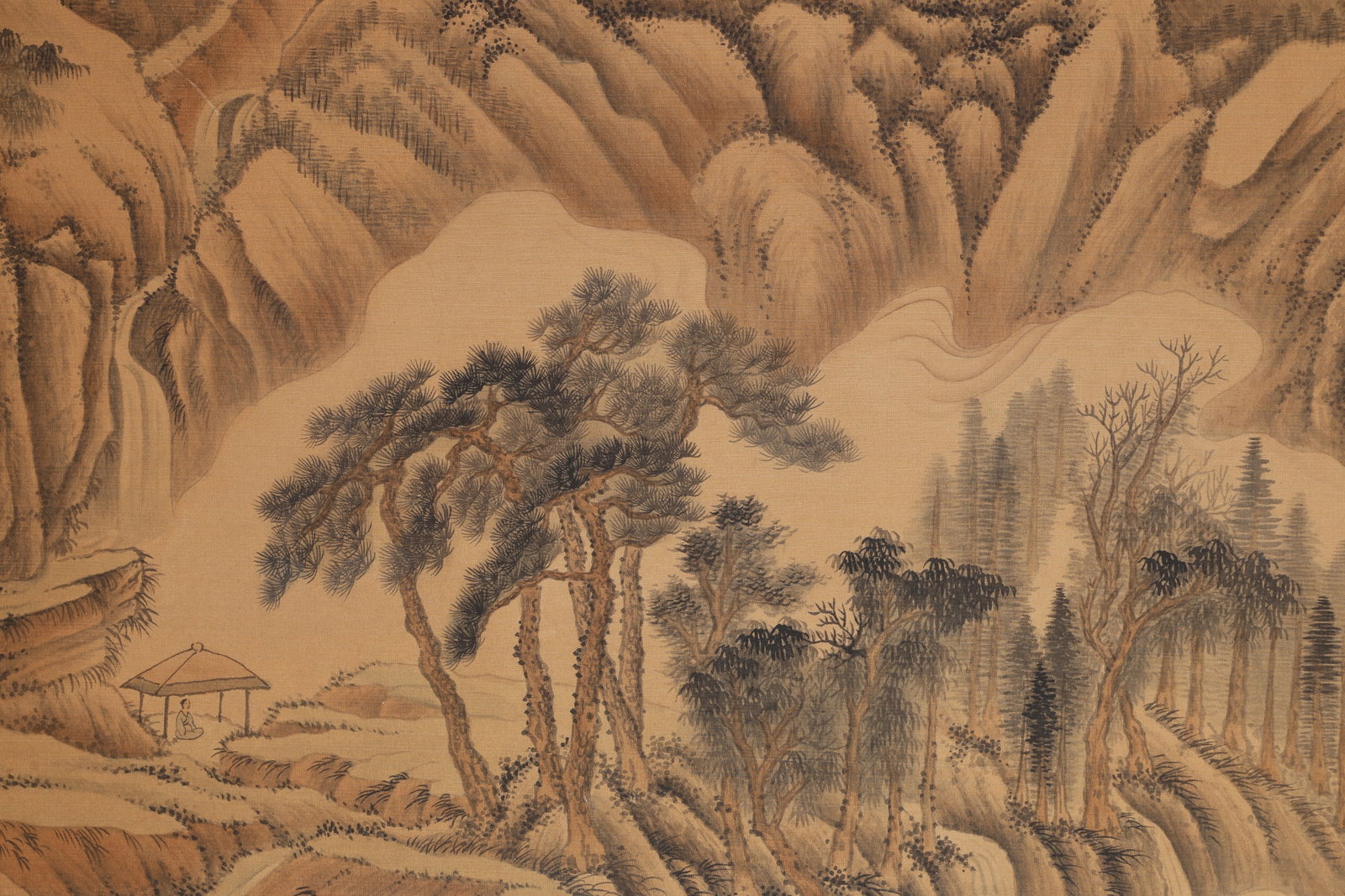 Chinese Drawing Landscape Hand Scroll,Wang Hui Mark - 8