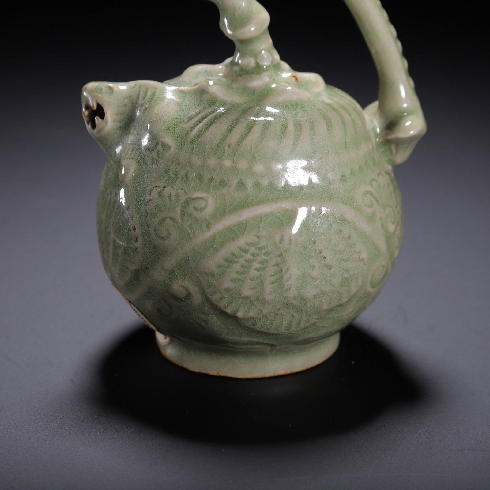 A Chinese Yaozhou Celadon Ewer - 4