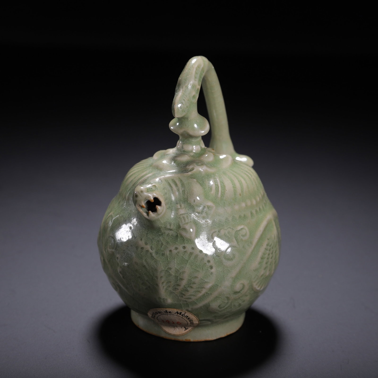 A Chinese Yaozhou Celadon Ewer - 5